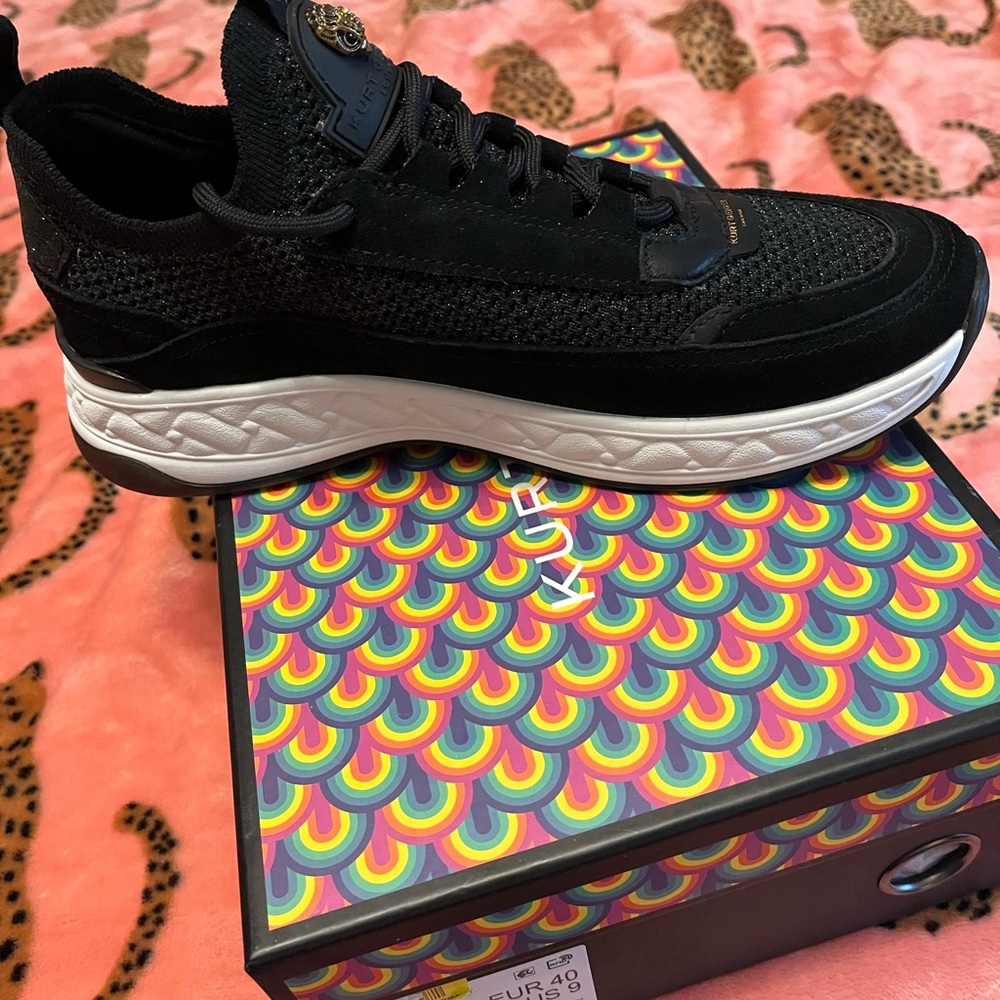 Kurt Geiger women’s Black Athletic Shoes with White Sole